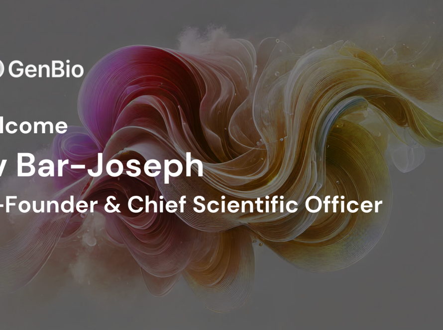 Here’s the ALT text for the image: ALT Text: Image welcoming Ziv Bar-Joseph as Co-Founder and Chief Scientific Officer of GenBio AI. Ziv brings extensive experience from his previous roles as VP, Head of R&D Data and Computational Sciences at Sanofi and as a FORE Systems Professor at Carnegie Mellon University (CMU). He worked at the School of Computer Science, Machine Learning Department, and Computational Biology Department at CMU. The image features Ziv alongside abstract flowing shapes in the background, highlighting his leadership in AI-driven biology and computational modeling.